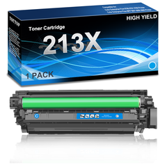 YOUTOP High Yield Toner Cartridge 213X W2131X Toner Cyan Replacement for Color Enterprise Flow 6700 6701 5700 MFP 6801 6800 5800 Printer(1 Pack)