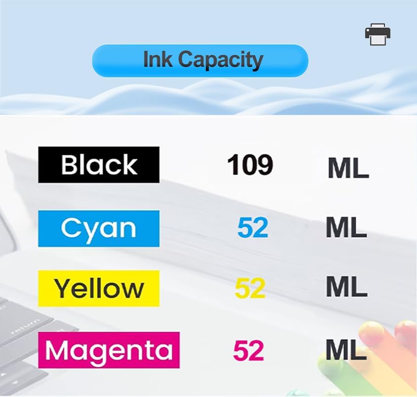 YOUTOP SP01 SP-01 SP-1 Sublimation Ink Cartridge SP01XLBK SP01CS SP01MS SP01YS Ink Cartridge Works for SP-1 Sublimation Inkjet Printer(4 Pack)