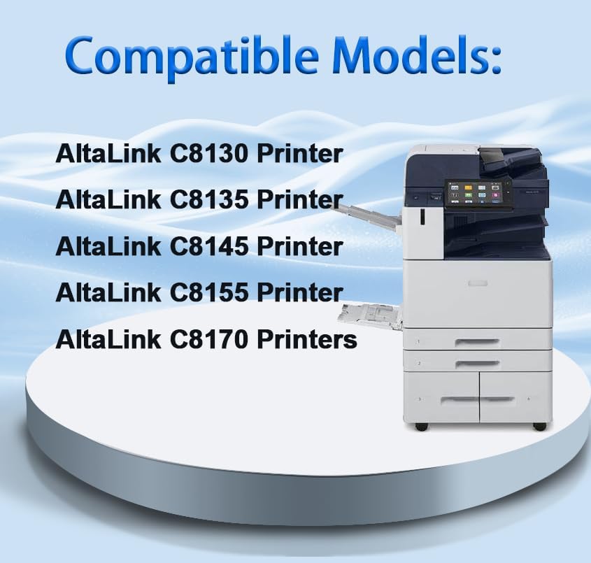 YOUTOP 4PK C8130 Toner Cartridge for 006R01746 006R01747 006R01748 006R01749 Replacement for Xerox AltaLink C8130 C8135 C8145 C8155 C8170 Printer