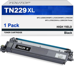 TOUTOP TN229 TN-229 High Yield Black Toner Cartridge Replacement for Brother TN229 TN-229 Toner Use for Btother MFC-L8395CDW MFC-L3720CDW MFC-L3780CDW MFC-L3765CDW HL-L3280CDW Printer