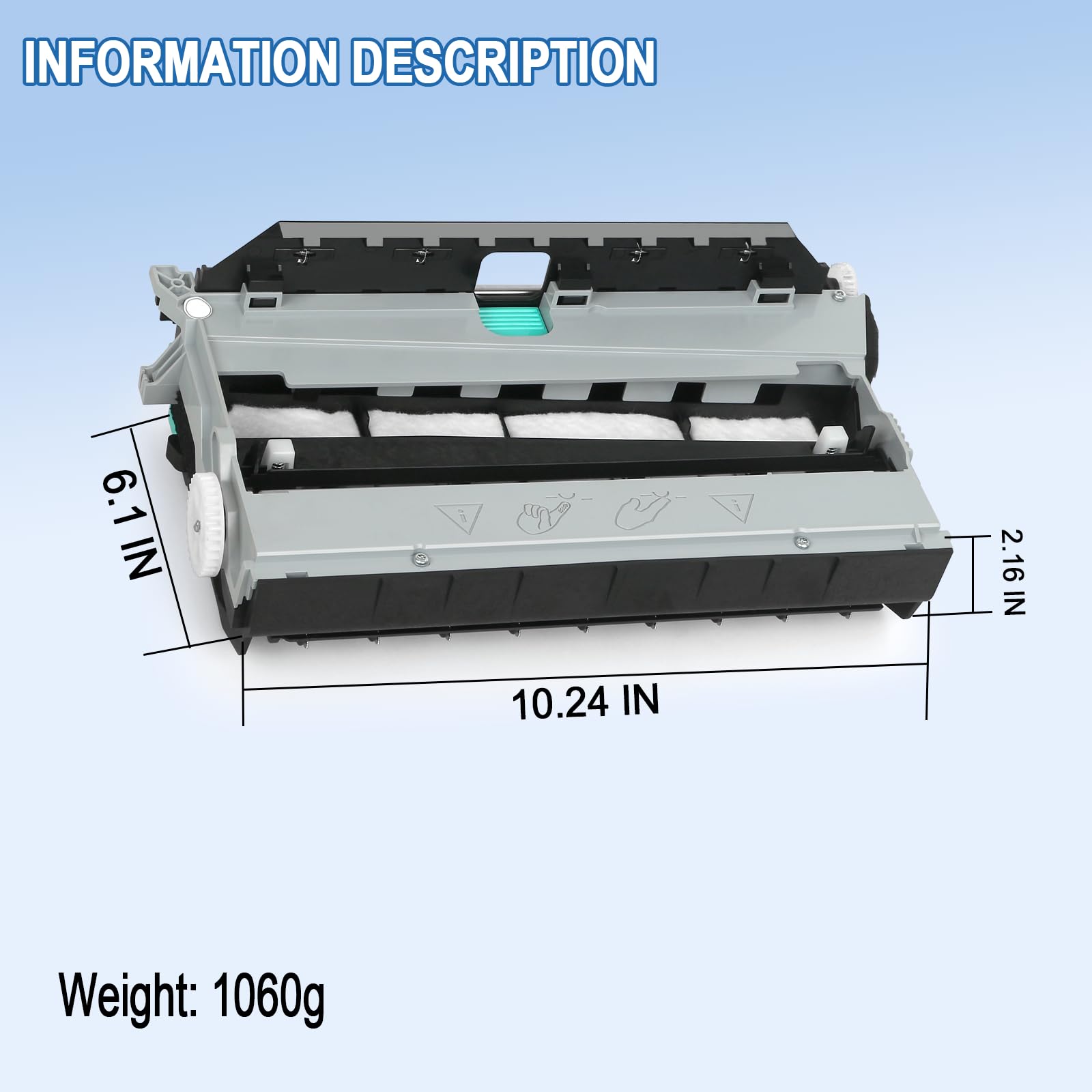 CN459-60375 CN598-67004 Duplex Module Assembly Compatible for HP OfficeJet X451 X452 X551 X476 X477 X552 X576 973 974 Printers Waste Ink Collection Printer Maintenance Unit