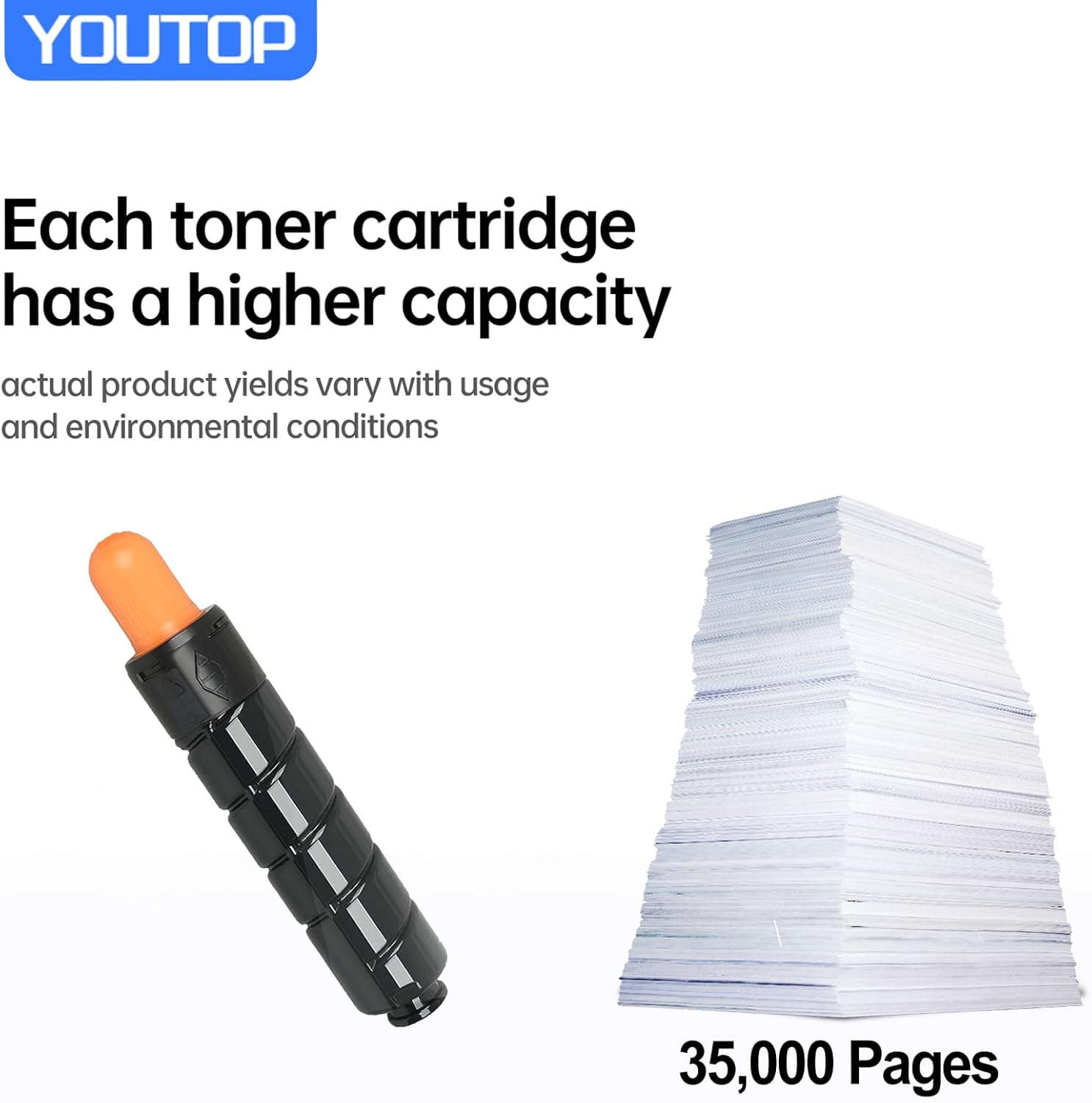 YOUTOP GPR-42 GPR42 Black Toner Cartridge Replacement for Canon GPR-42 4791B003AA Toner Compatible for Canon imageRunner Advance 4045 4051 4245 4251 Printer