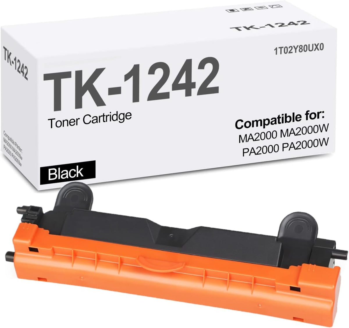 YOUTOP 1PK TK-1242 TK1242 Black Toner Cartridge Compatible for KYOCERA MA2000W PA2000W (1T02Y80UX0)