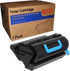 YOUTOP 1PK B731 Black Toner Cartridge for 45488901 Extra High Yield Black Toner Cartridge Compatible for Oki B731 B731dnw B731dn Printer