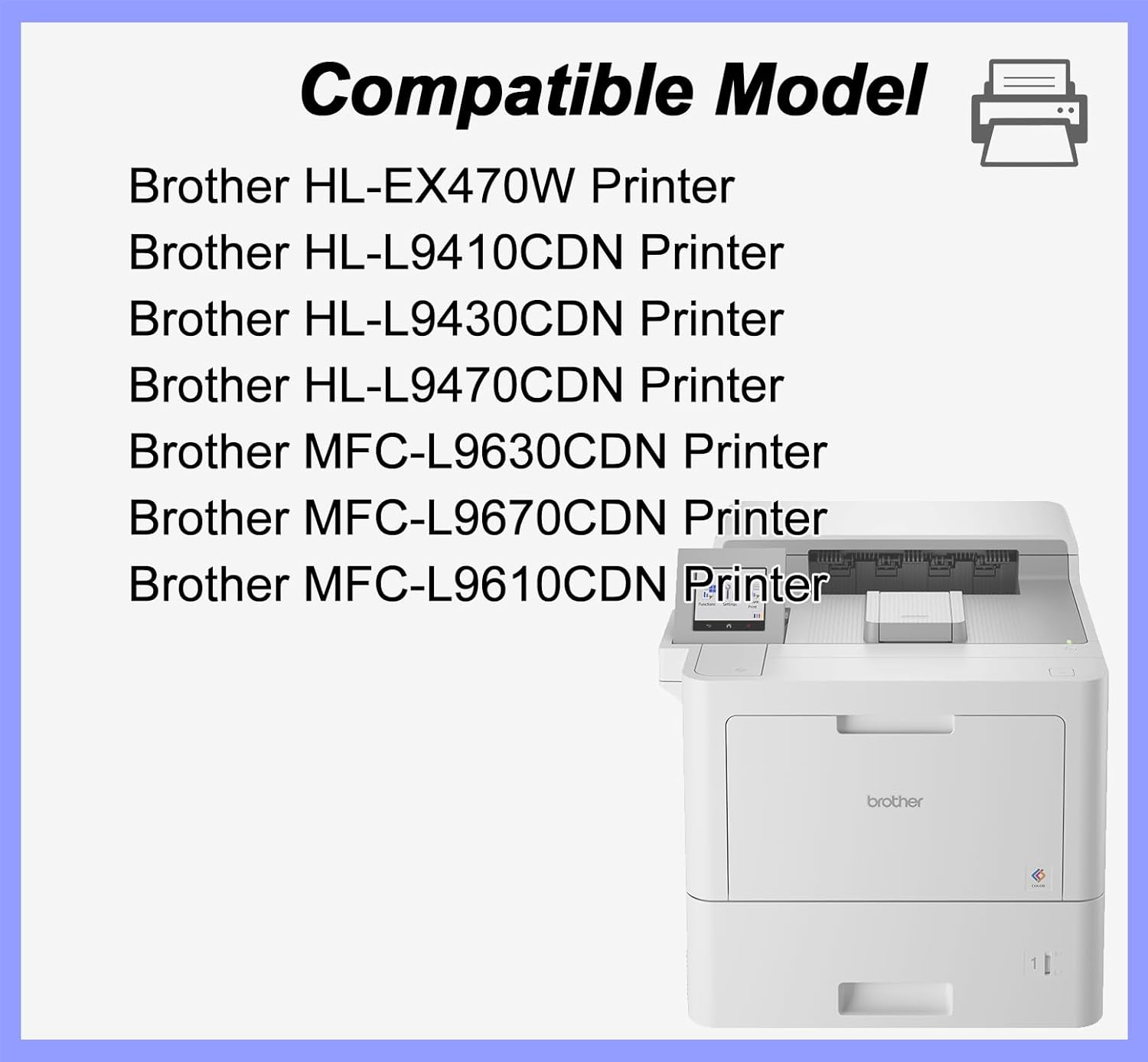 TN810XL TN-810XL High Yield Toner Cartridge Replacement for Brother TN-810 TN810 Toner Use for Brother MFC-L9610CDN HL-EX470W HL-L9410CDN HL-L9430CDN HL-L9470CDN MFC-L9630CDN MFC-L9670CDN