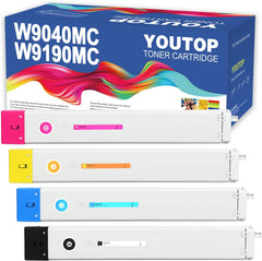 Toner Cartridge for W9040MC W9041MC W9042MC W9043MC W9190MC W9191MC W9192MC W9193MC Compatible for Color MFP E77822dn E77822z E77825dn E77825z E77830dn E77830z 4 Pack