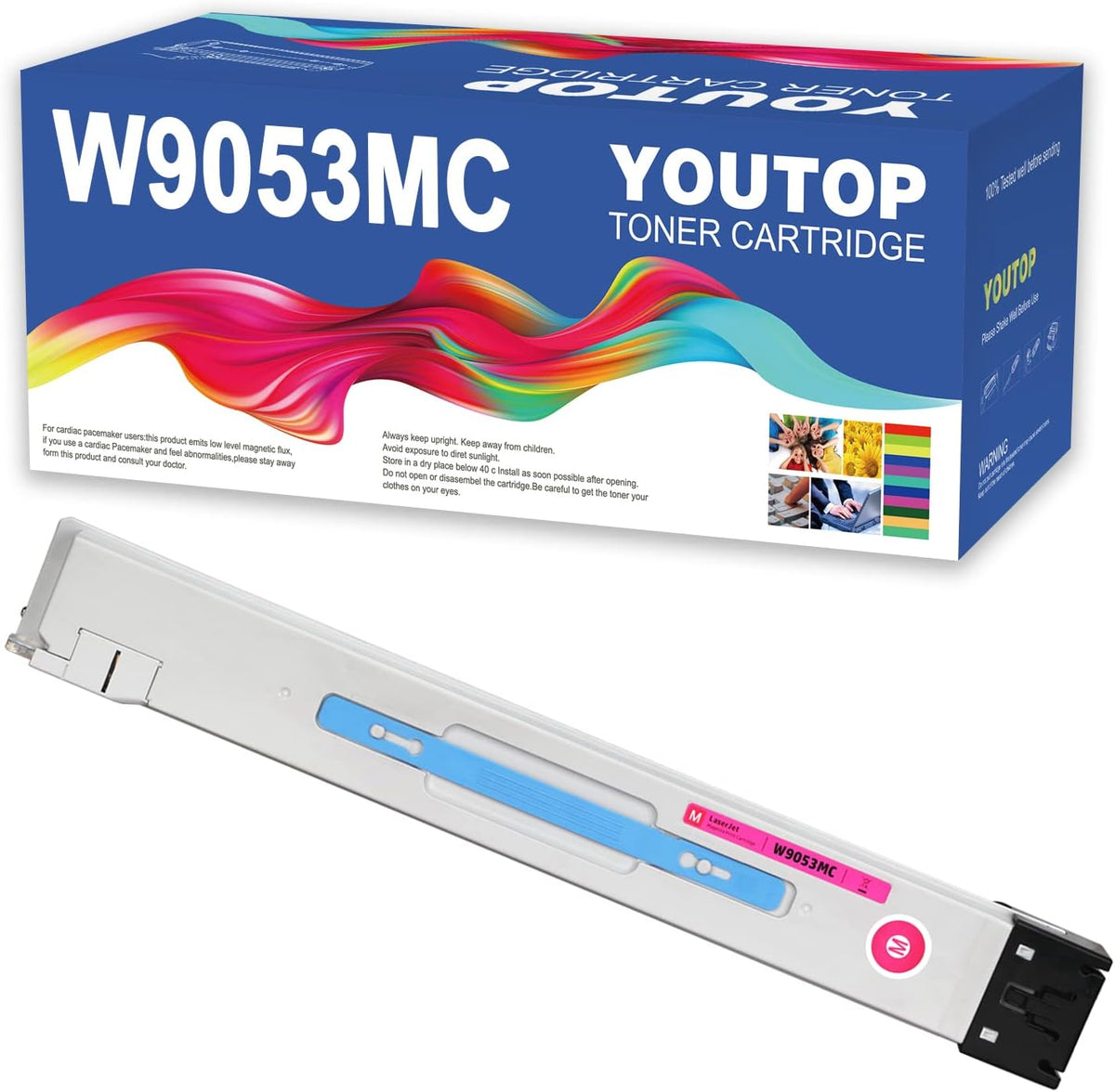 YOUTOP 1PK W9053MC Magenta Toner Cartridge Replacement for Color Managed MFP E87640dn E87650dn E87660dn Flow MFP E87640z E87650z E87660z