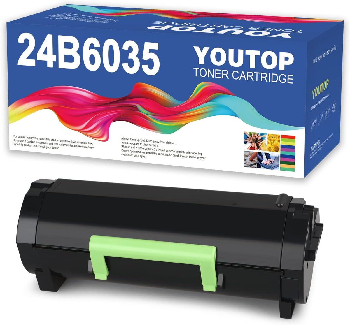 24B6035 Black Toner Cartridge Compatible for M1145 XM1145 Printer(1-Pack)