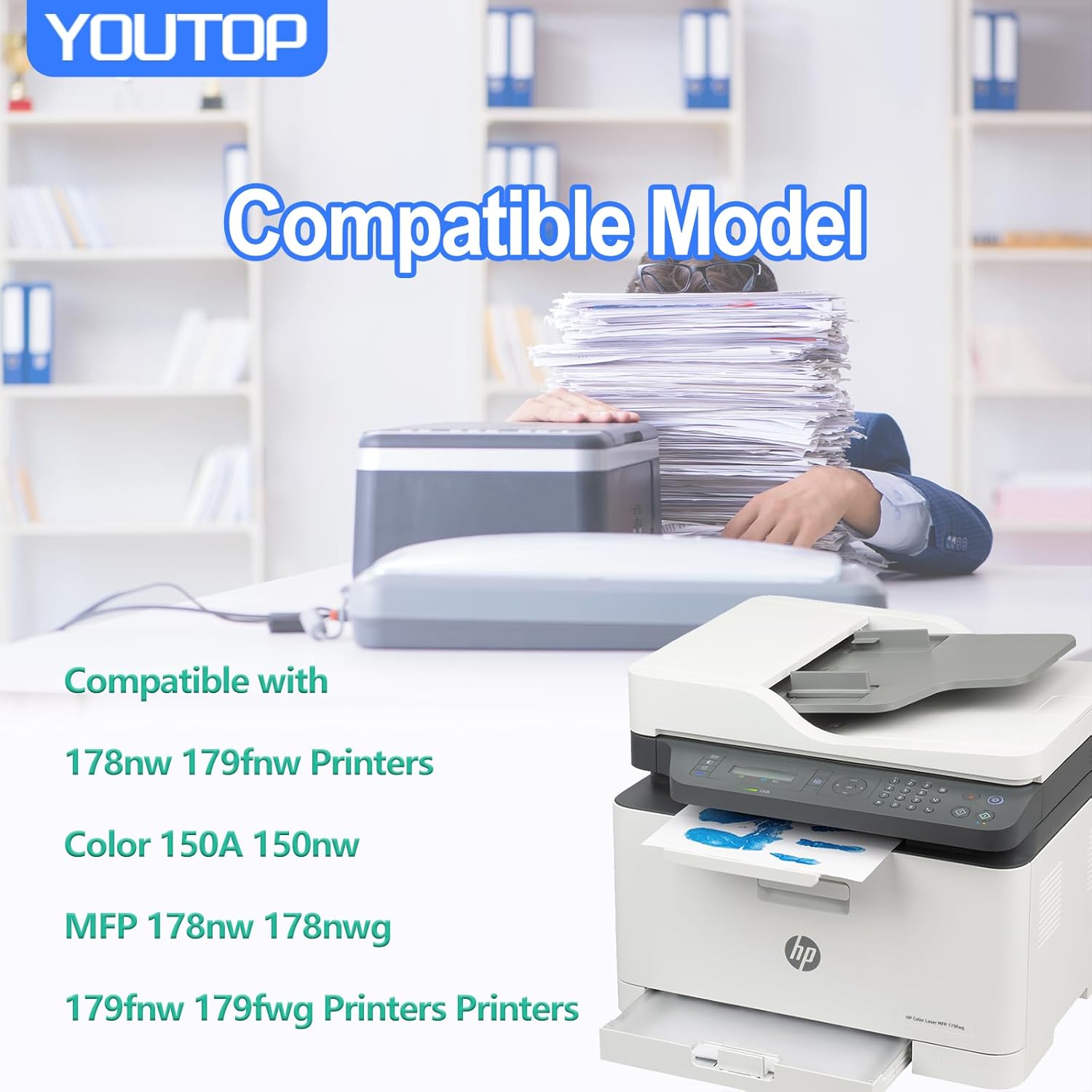 YOUTOP W1120A 120A Imaging Unit High Yield W1120A 120A Drum Compatible for 178nw 179fnw Color 150a 150nw MFP 178nw 178nwg 179fnw 179fwg Printer (16,000 Page)