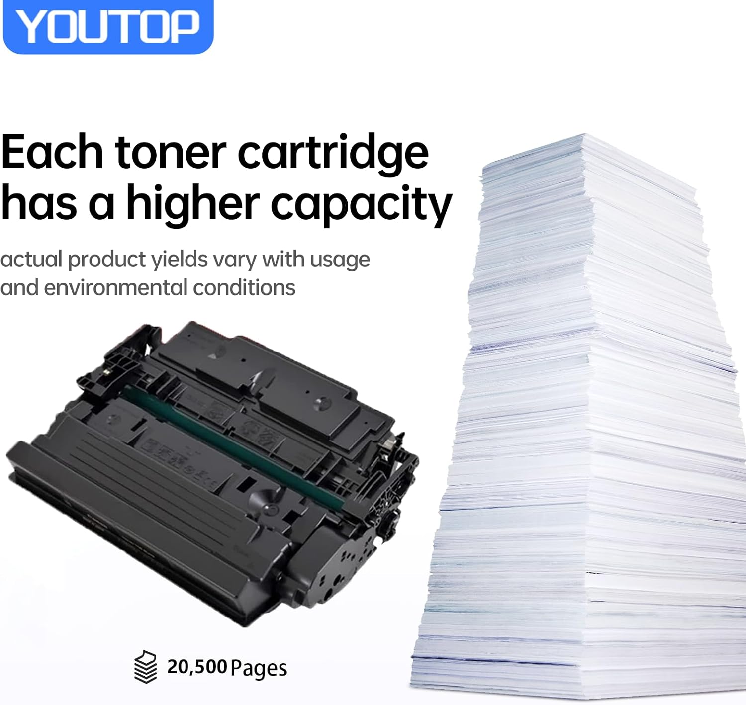 YOUTOP T06 Black Toner Cartridge Replacement for Canon T06 Toner Compatible for Canon ImageRUNNER 1643 1643i 1643if Printer imageCLASS X MF1643i II MF1643iF II Printer