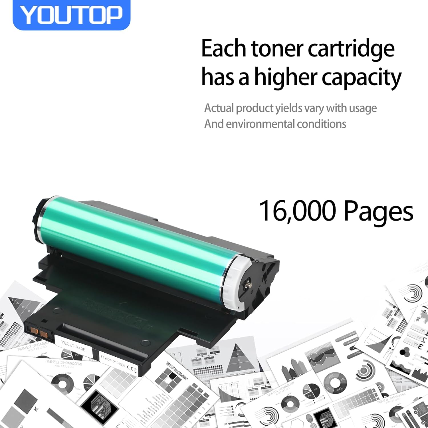 YOUTOP W1120A 120A Imaging Unit High Yield W1120A 120A Drum Compatible for 178nw 179fnw Color 150a 150nw MFP 178nw 178nwg 179fnw 179fwg Printer (16,000 Page)