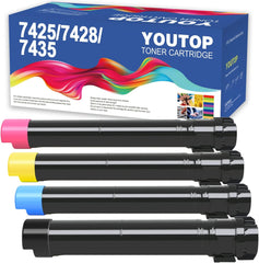 7425 7428 7435 Toner Cartridge Remanufactured 4PK 006R01395 006R01396 006R01397 006R01398 Toner cartridge Replacement for Xerox WorkCentre 7425 7428 7435 Printer