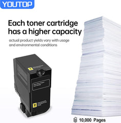 YOUTOP C4150 Toner Cartridge Yellow Compatible for 24B6518 Toner Cartridge Compatible for C4150 Printer (1-Pack)