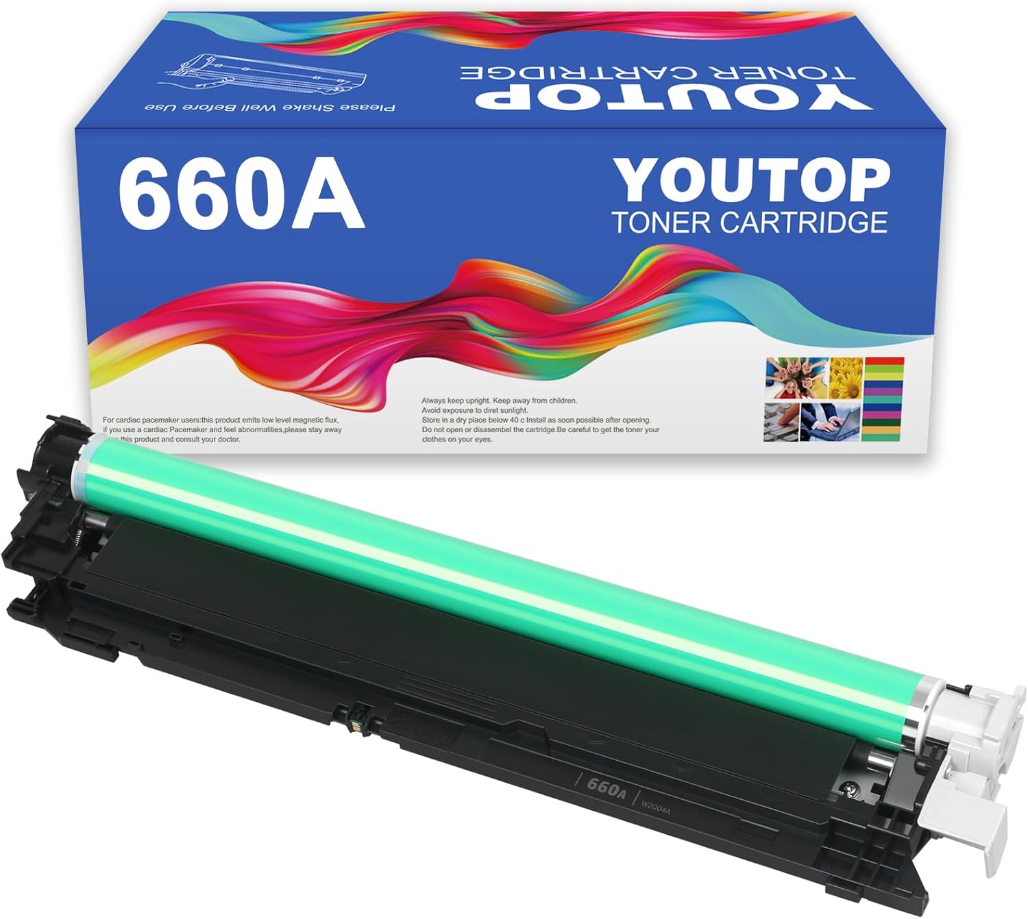 W2004A 660A Drum Unit Black 660A Imaging Unit Replacement for HP Color Enterprise M751n M751dn(T3U44A) M856dn M856x MFP M776dn M776z M776zs Printer(4 Pack)