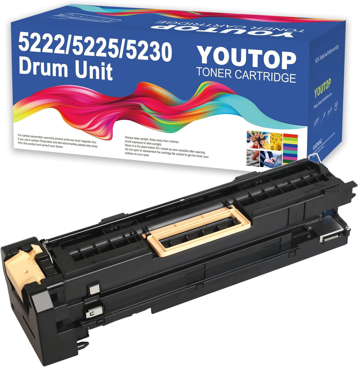 YOUTOP 5225 Drum Unit Replacement for Xerox 101R00435 Drum Unit Compatible for Xerox WorkCentre 5222 5225 5230 Printer (80,000 Pages)