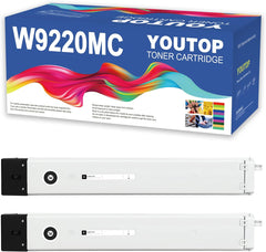 YOUTOP 2PK W9220MC Black Toner Cartridge Compatible for Color Managed MFP E78223DN E78228DN Printer