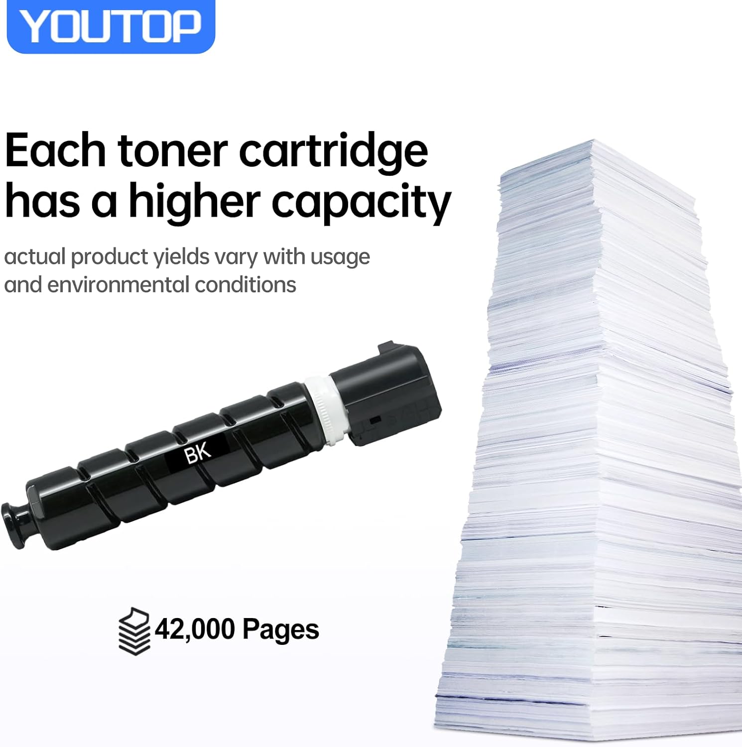 YOUTOP GPR-64 GPR64 High Yield Black Toner Cartridge Replacment for Canon ImageRunner Advance DX 4825 4825i 4835 4835i 4845 4845i Printer(5141C003AA)