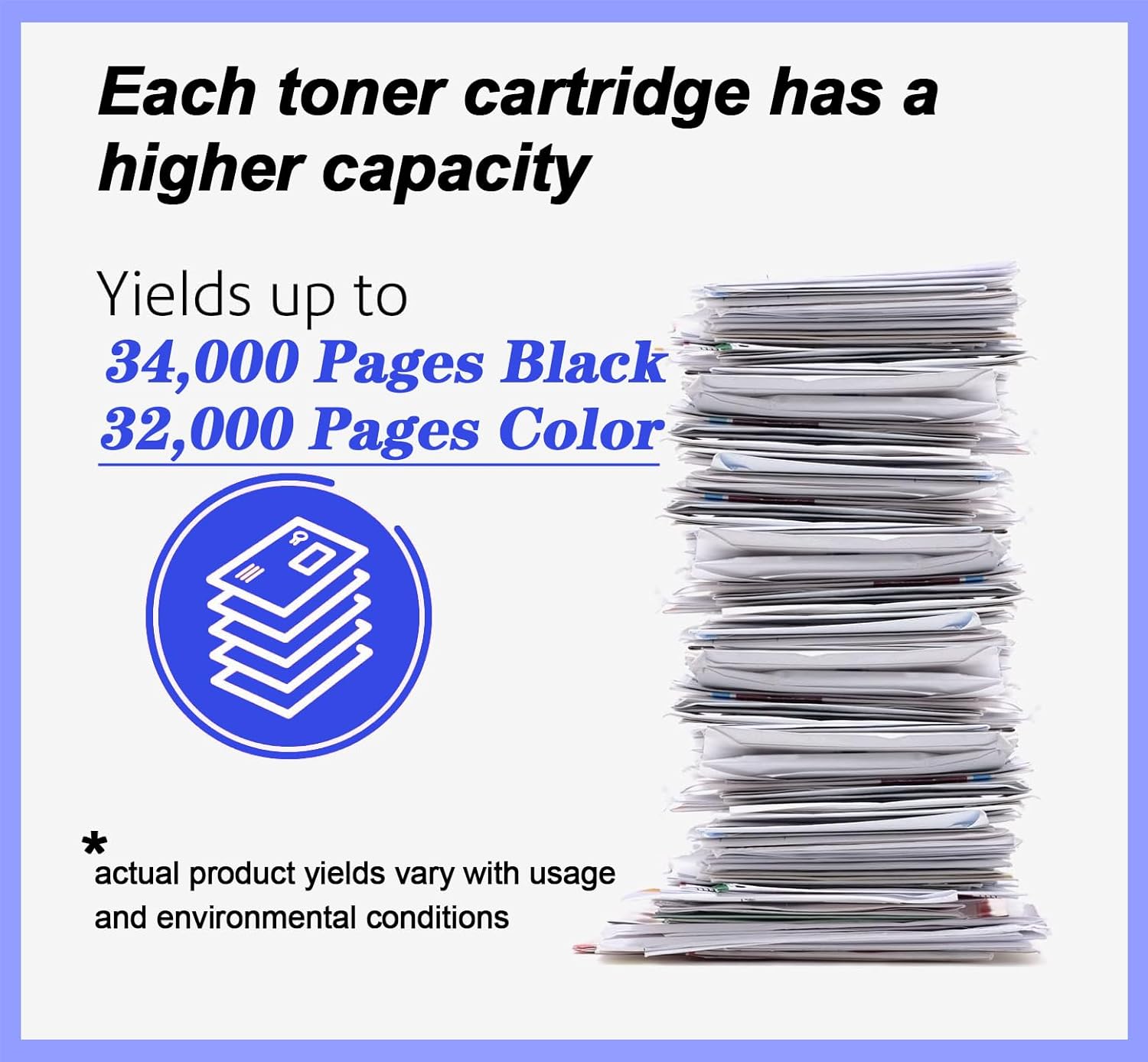 YOUTOP 1PK W9040MC W9190MC Black Toner Cartridge Compatible for Color MFP E7 7822dn E77822z E77825dn E77825z E77830dn E77830z Printer