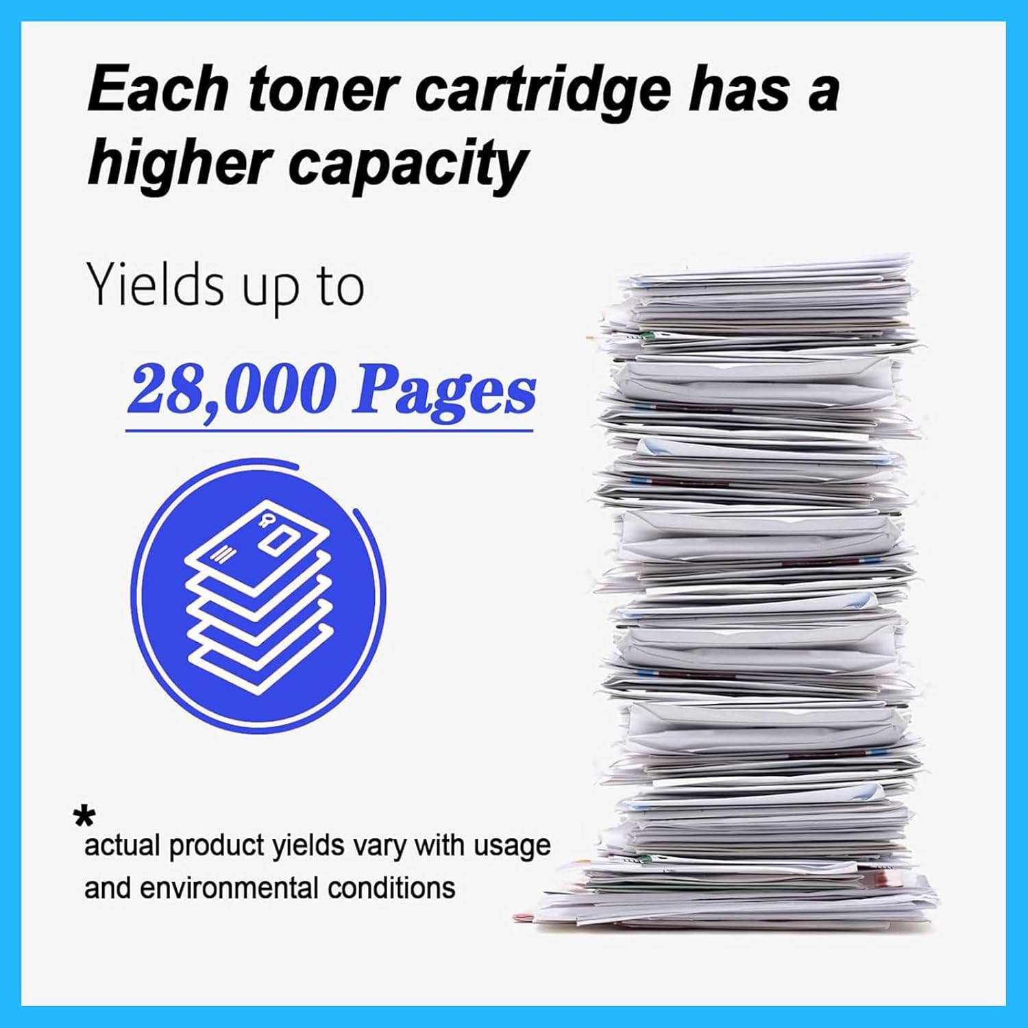 YOUTOP 1PK TN328 TN-328 CyanToner Cartridge Replacement for Konica Minolta Bizhub C300i C360i C250i C7130i Printer