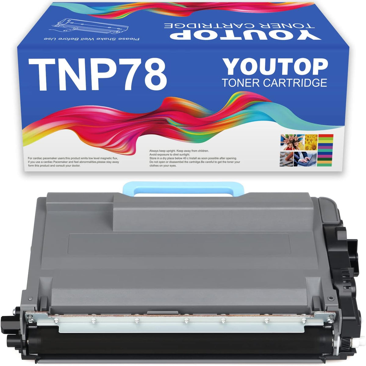 1PK TNP-78 TNP-77 TNP78 TNP77 Black Toner Cartridge Compatible for Konica Minolta bizhub 4020i 5020i (ACF0030 ACF0031)