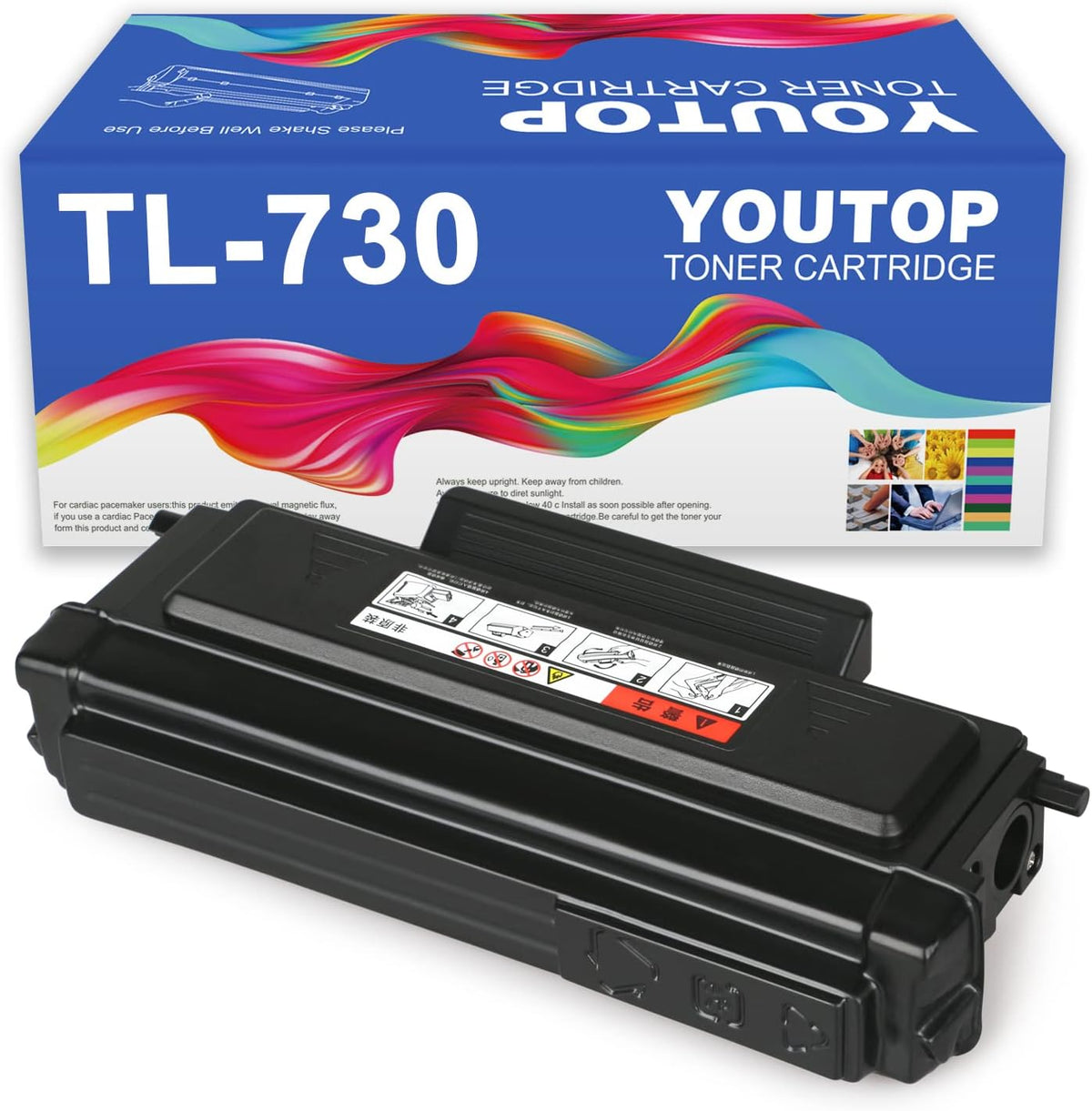 YOUTOP 1PK TL-730 TL730 Black Toner Cartridge Replacement for M118DW M15DW L2350DW L2710FDW M29DW L2300DW