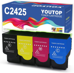 C231HK0 C231HC0 C231HM0 C231HY0 Toner Cartridge Compatible for C2325 C2425 C2535 MC2325adw MC2640adwe C2535dw C2425dw MC2535adwe MC2640adwe Printer(4 Pack)