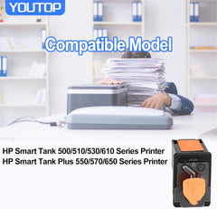 YOUTOP X4E75A Print Head Smart Tank Plus 651 PrintHead Use for Smart Tank 550/510/530/610 Series Smart Tank Plus 550/570/650 Series Printer