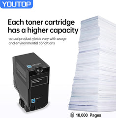 YOUTOP C4150 Toner Cartridge Cyan Compatible for 24B6516 Toner Cartridge Compatible for C4150 Printer (1-Pack)