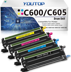 YOUTOP 4PK C600 C605 Imaging Unit (108R01485 108R01486 108R01487 108R01488) C600 C605 Drum Cartridg Compatible for Xerox Versalink C600N C600DT C600DN C605DN C605S C605X C605XL Printer