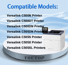 YOUTOP 4PK C500 C505 Imaging Unit use for 108R01484 108R01481 108R01482 108R01483 Drum Cartridge Compatible for Xerox Versalink C500N C500DT C500DN C505DN C505S C505X C505XL Printer